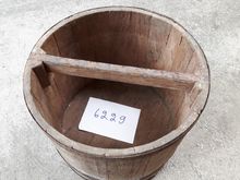 (6229) ถังตวงข้าวไม้สักโบราณ มีตราครุฑ รูปที่ 7