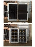 หน้าต่าง 120 x 110 บานเลื่อน กระจกอลูมิเนียม สำเร็จรูป พร้อมมุ้งลวดและเหล็กดัด  ขนาด 122x105 รูปที่ 3