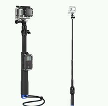 ขาตั้งกล้อง GoPro Action Camera แบบยืดได้ พร้อมที่ใส่รีโมท extendable Selfie Stick Monopod Pole With WIFI Remote Housing รูปที่ 4