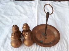 (3217) ชุดเครื่องปรุงทองเหลืองงานเก่า รูปที่ 4