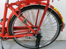 จักรยานไปรษณีย์ญี่ปุ่น มือสอง เฟรมเหล็ก คันที่ 1 สีแดง ล้อ 26 นิ้ว ไม่มีเกียร์ ไม่รวมส่งทางไปรษณีย์ รูปที่ 4