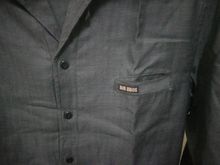 เสื้อเชิ้ตแขนยาว ผ้าลายก้างปลา แบรนด์ bigbros สีเทาอมดำ รูปที่ 4