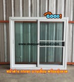 หน้าต่างบานเลื่อนอลูมิเนียม 120 x 100  พร้อมบานมุ้ง กระจกหนา 5 มม. รูปที่ 3