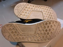 รองเท้า Adidas NMD HU Pharrell Human Species Black ไซส์ UK7 ของแท้ มือหนึ่ง รูปที่ 7