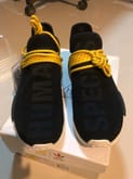 รองเท้า Adidas NMD HU Pharrell Human Species Black ไซส์ UK7 ของแท้ มือหนึ่ง รูปที่ 2