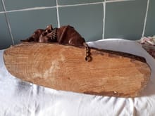 (7048) คนขี่ช้างลากซุงไม้เเกะเก่า รูปที่ 5