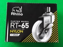 (34) ลูกล้อไนล่อนซิก 2.5 นิ้ว Rhino เเกนเกลียวมีเบรก 1 ชุด มี 4 ลูก รูปที่ 3