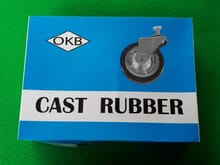 (65) ลูกล้อยางเกลียว เเป้นหมุน 3 นิ้ว OKB 1 ชุด มี 4 ลูก รูปที่ 4