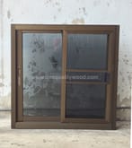 บานช่องแสง 50x150 อลูมิเนียมสีอบขาว กระจกเขียวใสตัดแสง รูปที่ 4