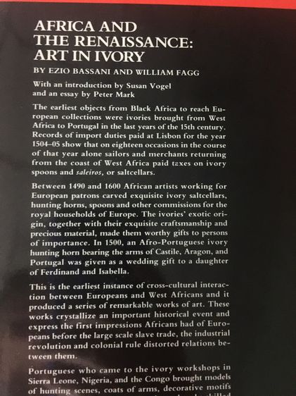AFRICA AND THE RENAISSANCE. ART IN IVORY  รูปที่ 2