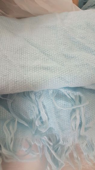 ผ้าพันคอ สีฟ้าอ่อน รูปที่ 2