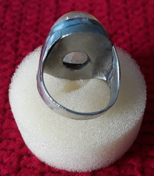 แหวนหัวอะเกตเรือนโลเดียม รูปแบบสวยงาม สวมใส่สบาย ๆๆ ในทุกเทศกาล  รูปที่ 13