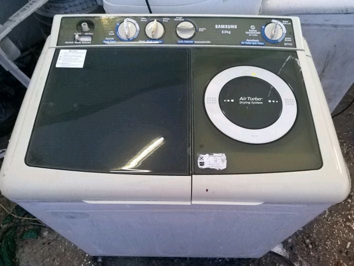 เครื่องซักผ้า panasonic 10 kg 
ราคา 3800 บาท
รวมส่งตัวเมืองฉะเชิงเทรา

เครื่องซักผ้า 2 ถัง Samsung 8 กิโล
 ราคา 3800 บาท
 รูปที่ 14