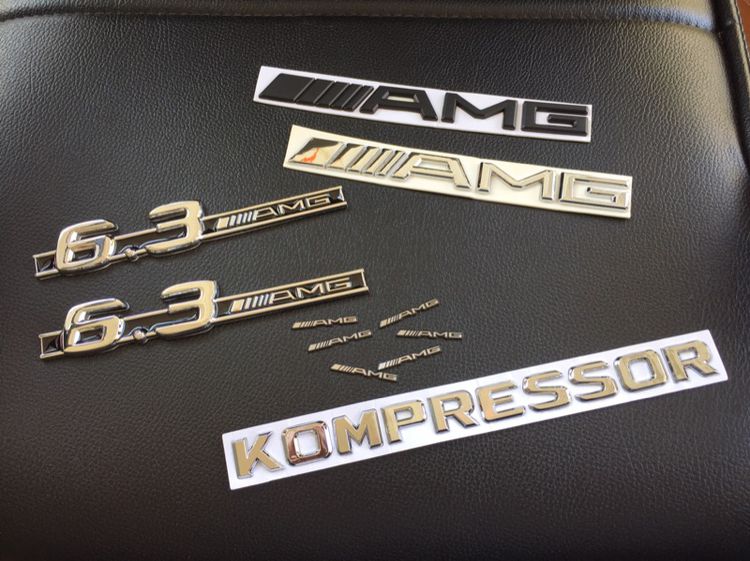 Logo BENZ AMG Kompressor ติดฝากระโปรงท้าย ของแต่ง Benz AMG รูปที่ 3