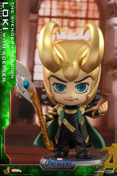 Hot Toys Cosbaby COSB578 Loki  with Scepter (The Avengers Version)
