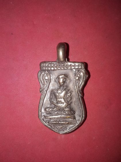 เหรียญเสมา หล่อโบราณ หลวงพ่อไปล่ วัดกำแพง บางขุนเทียน กทม. พิมพ์ใหญ่ แจกกรรมการ หูขวาง ปี2478 เนื้อสำริดแก่เงิน เนื้อออก 2 สี ขนาดค่อนข้างให รูปที่ 5