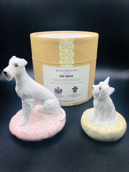 Royal Doulton London 1815 Top Dogs Bobo Schnouzer and Westie Pocelain  รูปที่ 2