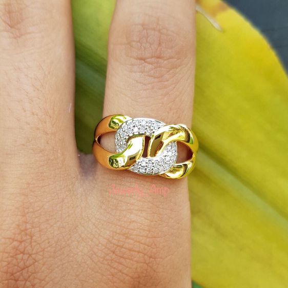 แหวนทอง แหวนเลตแบบเก๋ทองเค 9เค 9k รูปที่ 4