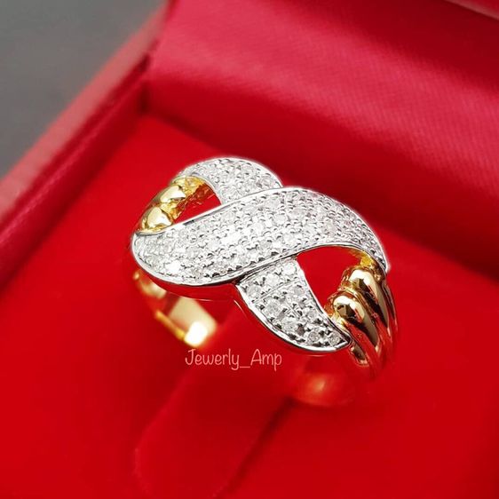 แหวนทอง แหวนแบบสวยๆใส่เต็มนิ้ว ทองเค 9เค 9k (งดต่อ) รูปที่ 2