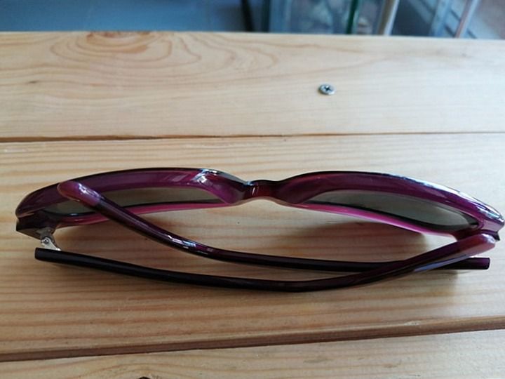 DKNY Donna Karan dy 4048 3424 กรอบแว่นแท้สวยๆ violet brown frame แว่นงาน Designer งานนำเข้าจาก USA ชิ้นนี้เป็นเลนส์ออกสีชาฟ้า รูปที่ 4