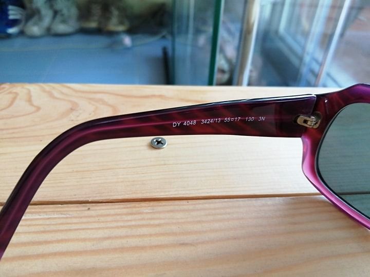 DKNY Donna Karan dy 4048 3424 กรอบแว่นแท้สวยๆ violet brown frame แว่นงาน Designer งานนำเข้าจาก USA ชิ้นนี้เป็นเลนส์ออกสีชาฟ้า รูปที่ 7