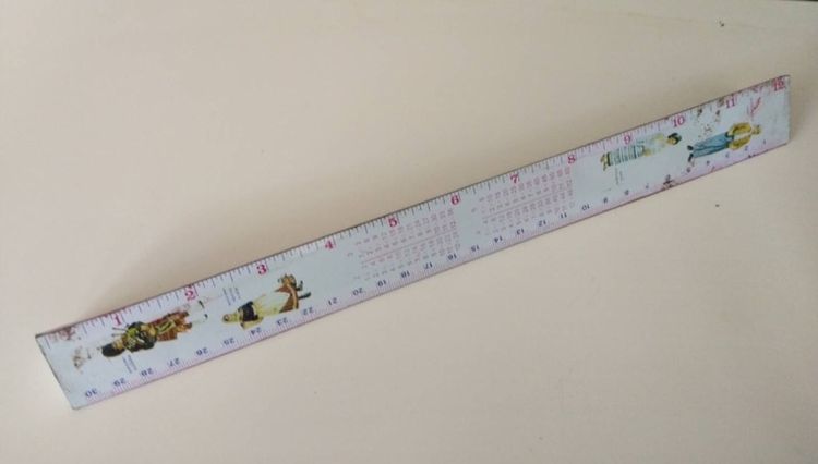 ไม้บรรทัดเหล็ก 3เหลี่ยม เก่า รูปที่ 5