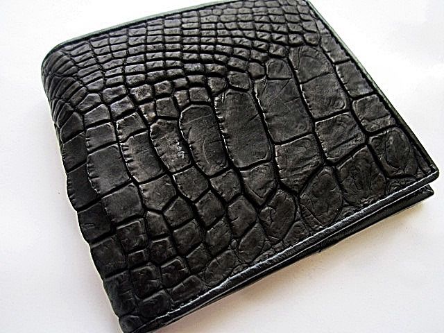 กระเป๋าสตางค์จระเข้  alligator wallet  Very nice รูปที่ 7