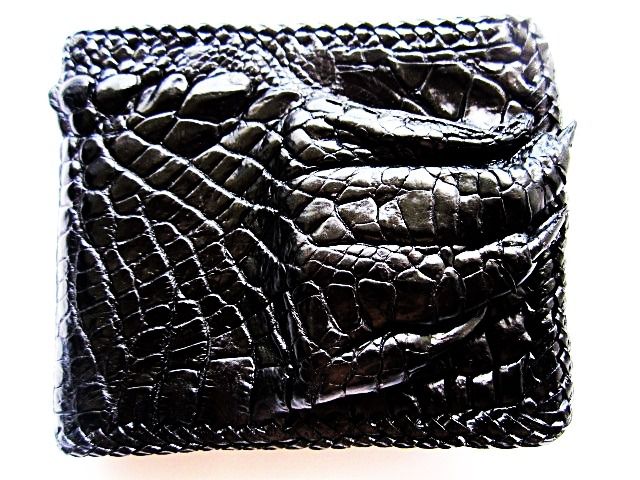กระเป๋าสตางค์จระเข้  alligator wallet  Very nice compact design. Seller was very easy to work with 9.5 x11.5 cms รูปที่ 6