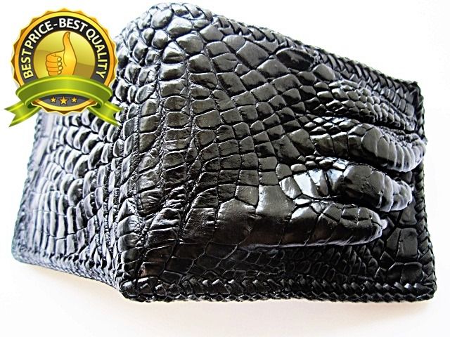 กระเป๋าสตางค์จระเข้  alligator wallet  Very nice compact design. Seller was very easy to work with 9.5 x11.5 cms รูปที่ 7
