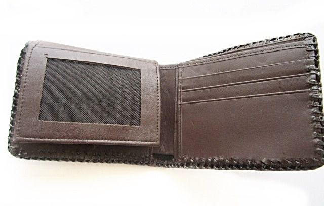 กระเป๋าสตางค์จระเข้  alligator wallet  Very nice compact design. Seller was very easy to work with 9.5 x11.5 cms lacing รูปที่ 13