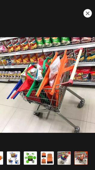 ถุงShopping ถุงใส่รถเข็นซุปเปอร์มาร์เก็ต รูปที่ 3