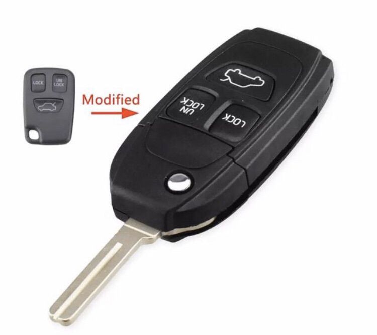 กรอบกุญแจรีโมท VOLVO 3 ปุ่ม 5 ปุ่ม S60 V70 S80 XC90 remote volvo รีโมทวอลโว่ รูปที่ 6