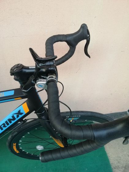 จักรยานเสือหมอบTRINXtempo1.1ปี2019สีดำด้านน้ำเงินส้ม รูปที่ 8