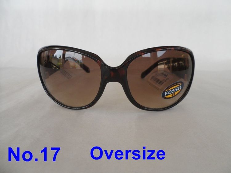 แว่นกันแดด FOSSIL no.17  สีน้ำตาลทรง Oversize สวยหรูมีคลาส ใหม่แท้จากอเมริกา รูปที่ 1
