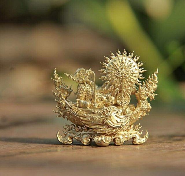 องค์ศรีมหาคเณชานาคราช เนื้อบรอนซ์ทอง รูปที่ 2