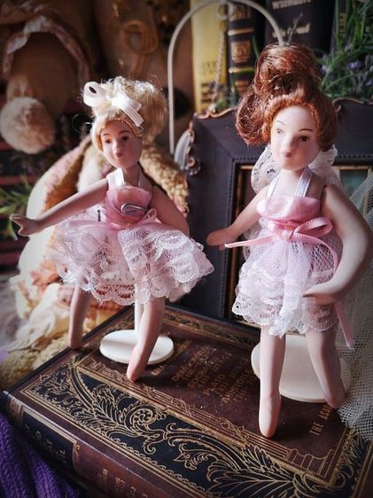 Porcelain Doll เซ็ทตุ๊กตากระเบื้อง 3สาวน้อยนักบัลเล่ต์ ขายยกเซ็ทไม่แยก รูปที่ 3