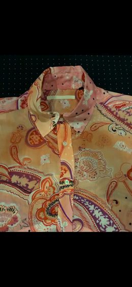 Vivid Paisley printed shirt made in India  รูปที่ 2