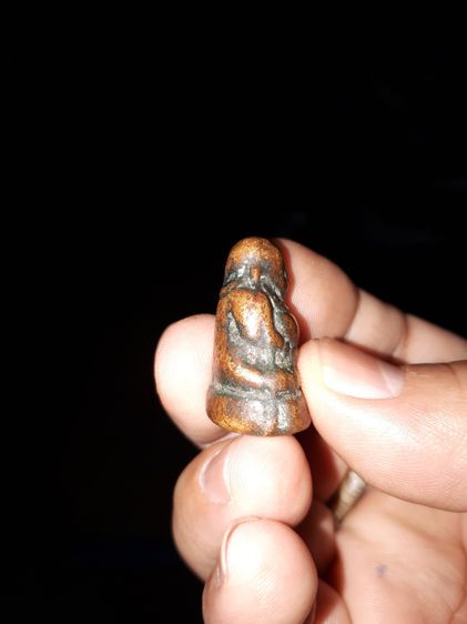 หล่อโบราณ พระสังกัจจายน์ กรุวัดขวาง พิมพ์เศียรเล็ก หลวงพ่อเงิน วัดบางคลาน อ.โพทะเล จ.พิจิตร เนื้อทองผสม ยันต์ใต้ฐาน สวย แท้ หายาก รูปที่ 8