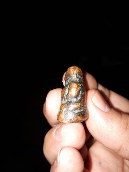 หล่อโบราณ พระสังกัจจายน์ กรุวัดขวาง พิมพ์เศียรเล็ก หลวงพ่อเงิน วัดบางคลาน อ.โพทะเล จ.พิจิตร เนื้อทองผสม ยันต์ใต้ฐาน สวย แท้ หายาก รูปที่ 7