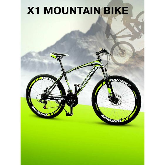 ส่งฟรี ++ Eurobike X1 จักรยานเสือภูเขา เกียร์ 21 สปีด ล้อ 26 นิ้ว Mountain Bike  3990 รูปที่ 1