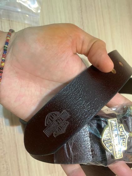 เข็มขัดหนังแท้. หัวทองเหลืองแท้ Harley-Davidson รูปที่ 7