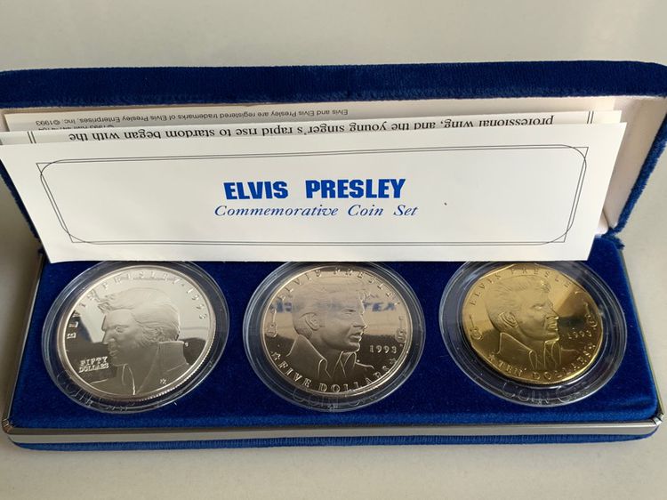 ชุดเหรียญที่ระลึกเอลวิส เพรสลีย์ ปี1993 รูปที่ 1