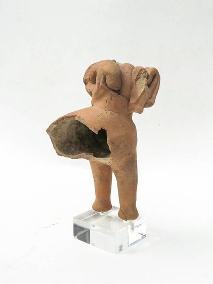 ตุ๊กตาดินเผา(ช้าง) จากเตาเผาโบราณ จ.สุพรรณบุรี แสตนตั้งอะคิลิค ขนาด 5×7×18 ซ.ม. รูปที่ 3