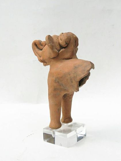 ตุ๊กตาดินเผา(ช้าง) จากเตาเผาโบราณ จ.สุพรรณบุรี แสตนตั้งอะคิลิค ขนาด 5×7×18 ซ.ม. รูปที่ 2