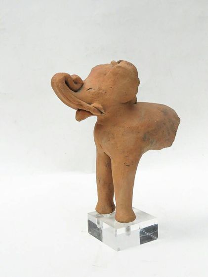 ตุ๊กตาดินเผา(ช้าง) จากเตาเผาโบราณ จ.สุพรรณบุรี แสตนตั้งอะคิลิค ขนาด 5×7×18 ซ.ม. รูปที่ 4