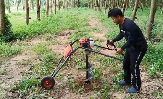 รถเข็นเจาะดิน EUROX รุ่น  5200 แถมฟรี ดอกเจาะดินขนาด 8 " รูปที่ 2