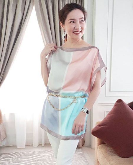 ส่งต่อเสื้อคอปาดผ้าซิลค์ รูปที่ 2