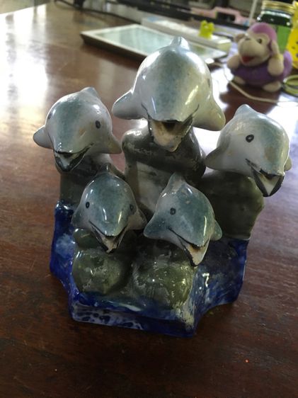 ตุ๊กตาเซรามิกรูปปลาโลมา รูปที่ 6