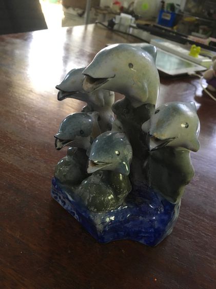 ตุ๊กตาเซรามิกรูปปลาโลมา รูปที่ 2