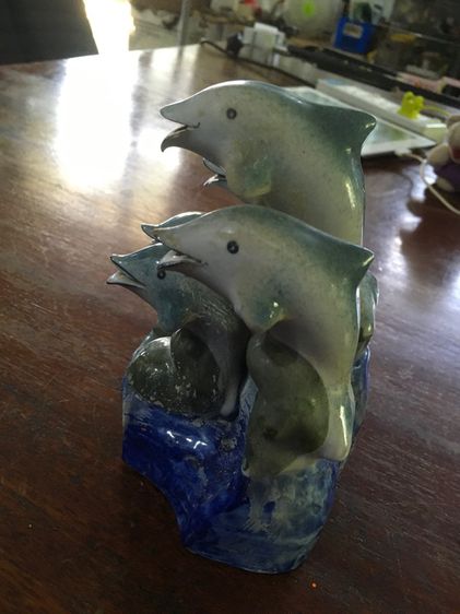 ตุ๊กตาเซรามิกรูปปลาโลมา รูปที่ 3